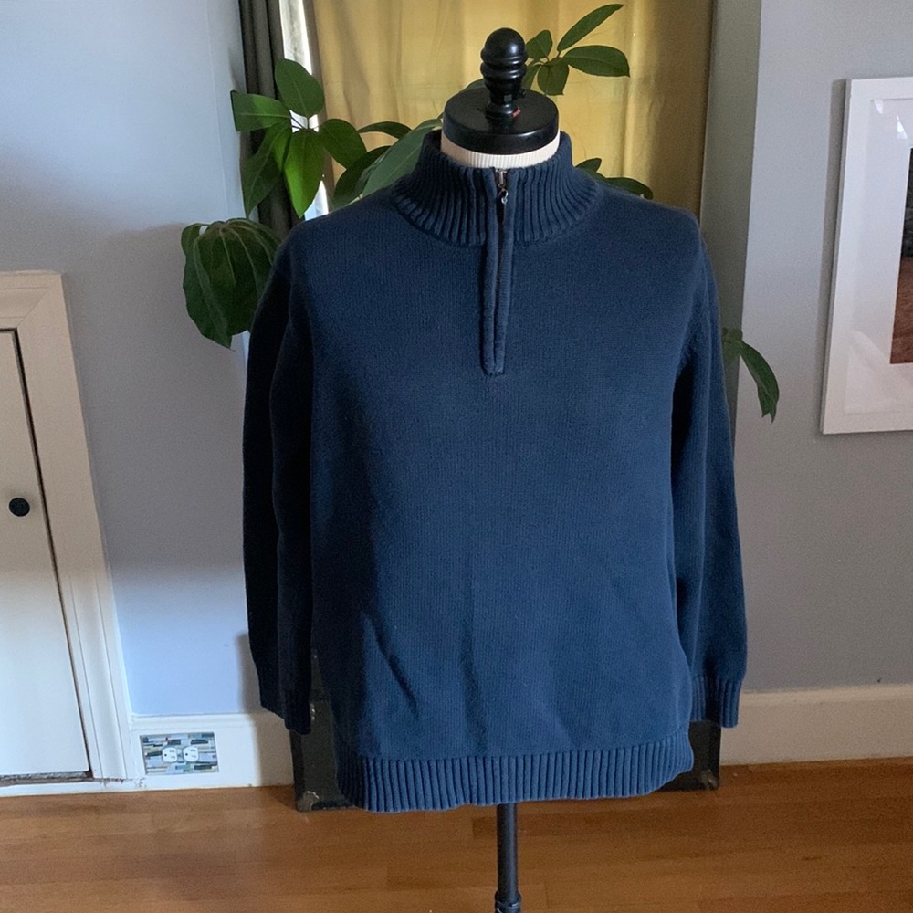 LL Bean Half Zip long sleeve crewneck Size Xl